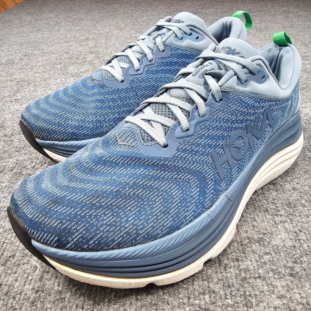 Hoka One One Gaviota 5 Running Shoes 1127929 DHN Gray Blue Men's Size 11.5 D